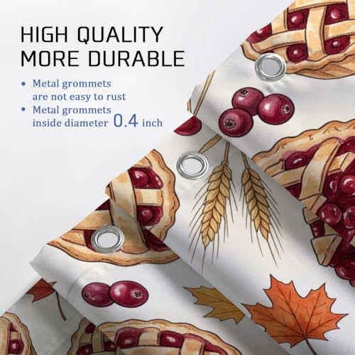 Rideaux de douche rustiques en polyester automne 183x183 cm