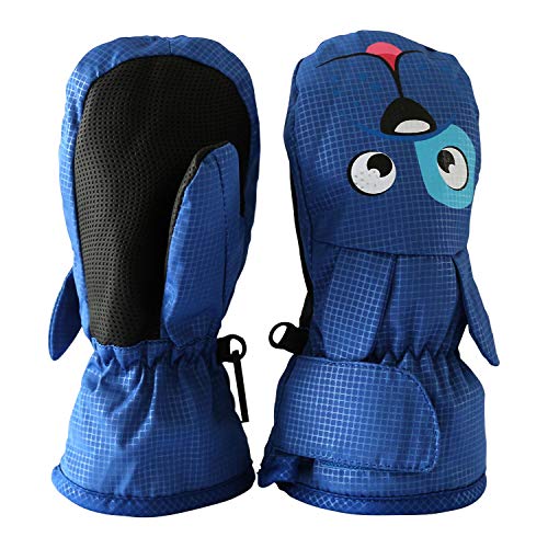FitTrek Manopla Esqui Niño - Guantes Invierno para Niños - Guantes Nieve Niña Impermeable - Manoplas Snowboard Ski Niño 1-8 años