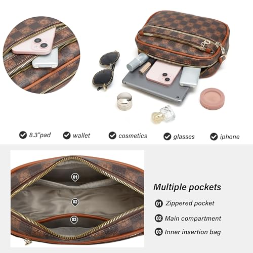 Image of Crossbody Purse for Women Small Crossbody Bags Trendy Vegan Leather with Adjustable Shoulder Straps Gift for Mother Wife Mom