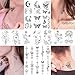 Cerlaza 100 Sheets Temporary Tattoos for Women Adult, 420 Mixed Styles Tiny Branch Fake Tattoo Stickers that Look Real and Last Long, Christmas Decoration Realistic Henna for Girl Body Art Sticker