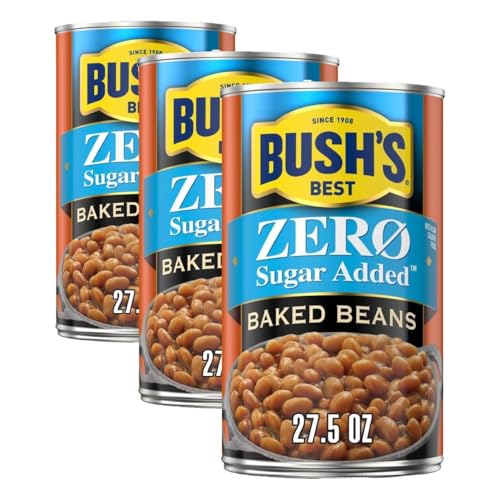 Bush's Best Zero Sugar Baked Beans, 27.5oz, 3 Cans
