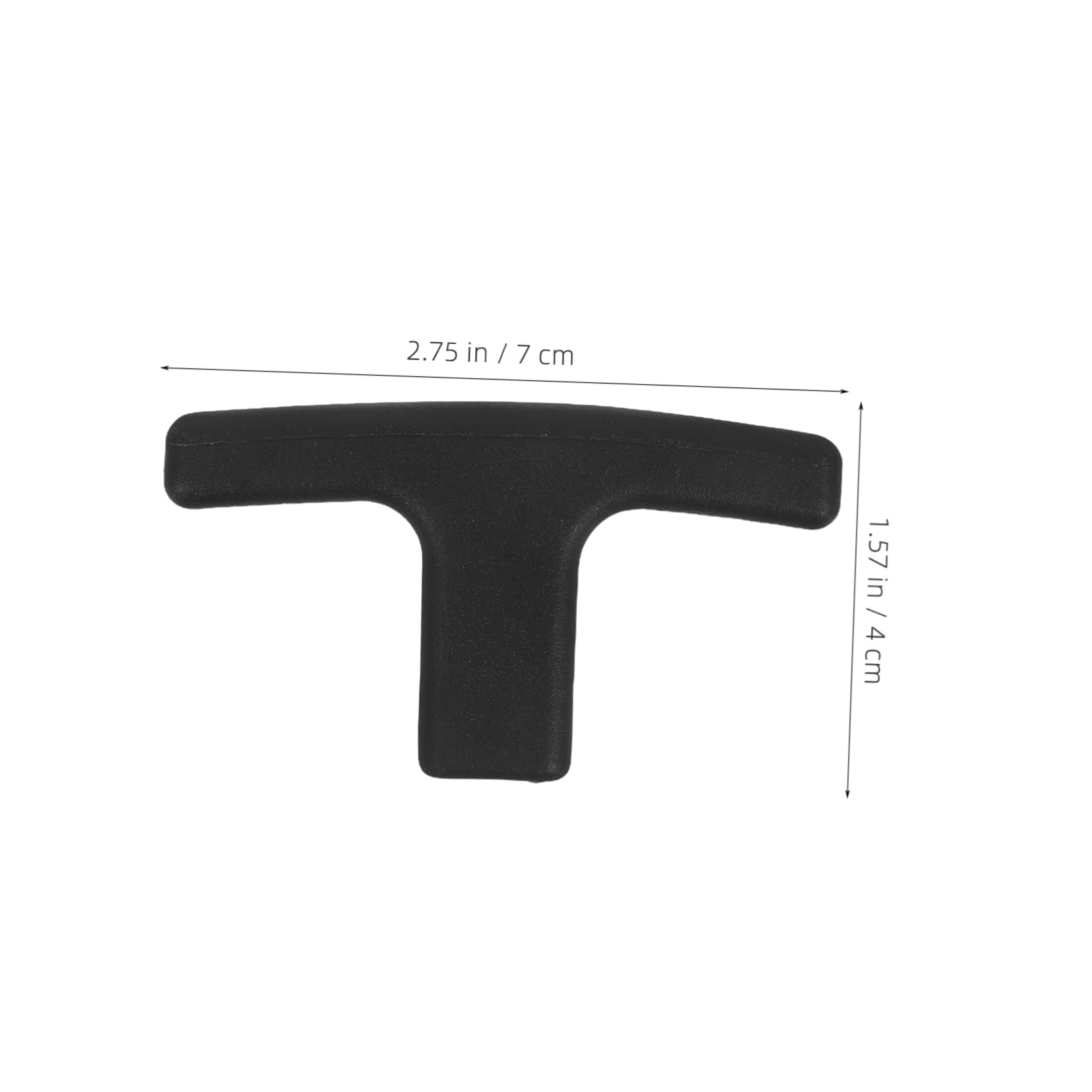 HEALLILY Plastic T-Handle Threaded Inner Handle Valve Assembly Comfort Grip for Lawn Mower