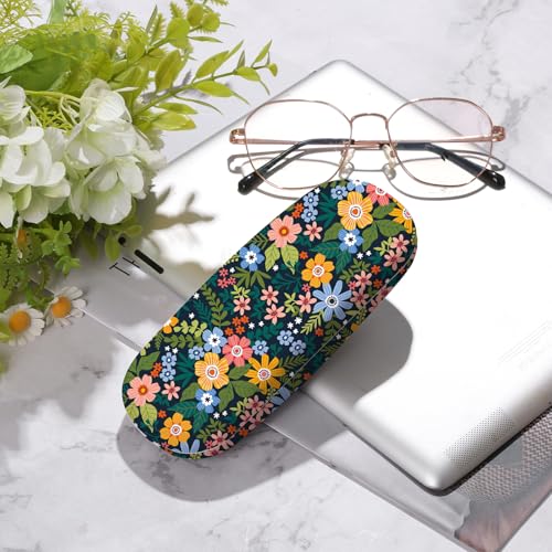 Image of Glasses Case Hard Shell,Portable Protective Eyeglasses Case, Eyeglass Holder Box with Cleaning Cloth, for men women
