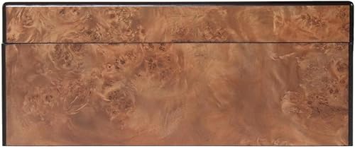 Alice Lane Colección Home Box de madera burled  Diseño audaz  Interior negro elegante  Accesorios de lujo para guardar  Sala de estar, cocina,