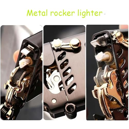 Encendedor de queroseno de metal retro reutilizable para camping y barbacoa 7