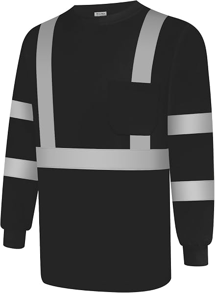 Uno Mejor Class 3 Hi Visibility Safety Reflective Work Shirts for Men Women