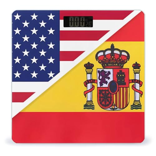 U.S.A. North Ossetia National Flag Scale for Body Weight Smart Accurate Digital Bathroom Scale with Easy Read LCD