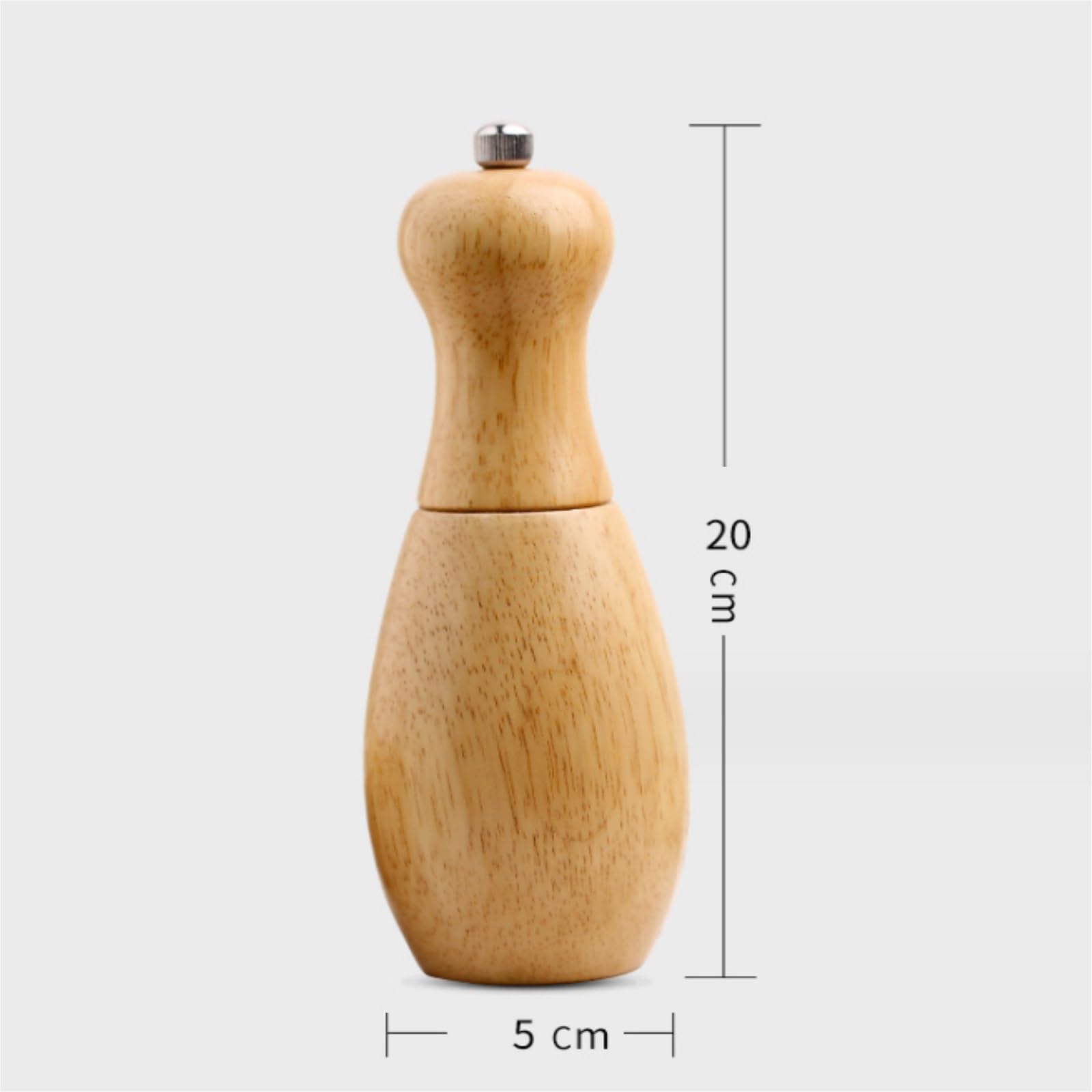 Młynków Do Pieprzu Młynek Do Soli I Pieprzu, Drewniane Młynki, Solniczki Pieprzniczki Młyn Ponownego | 1pcs