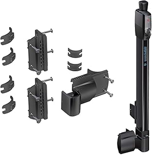 D&D Technologies ML3TPKA+ML3RPK MagnaLatch Top Pull 20-inch Gate Latch With Round Post Adaptor Kit for Round Posts, Professional-Grade Pool & Child Safety Magnetic Gate Latch, Weather-Resistant, Black