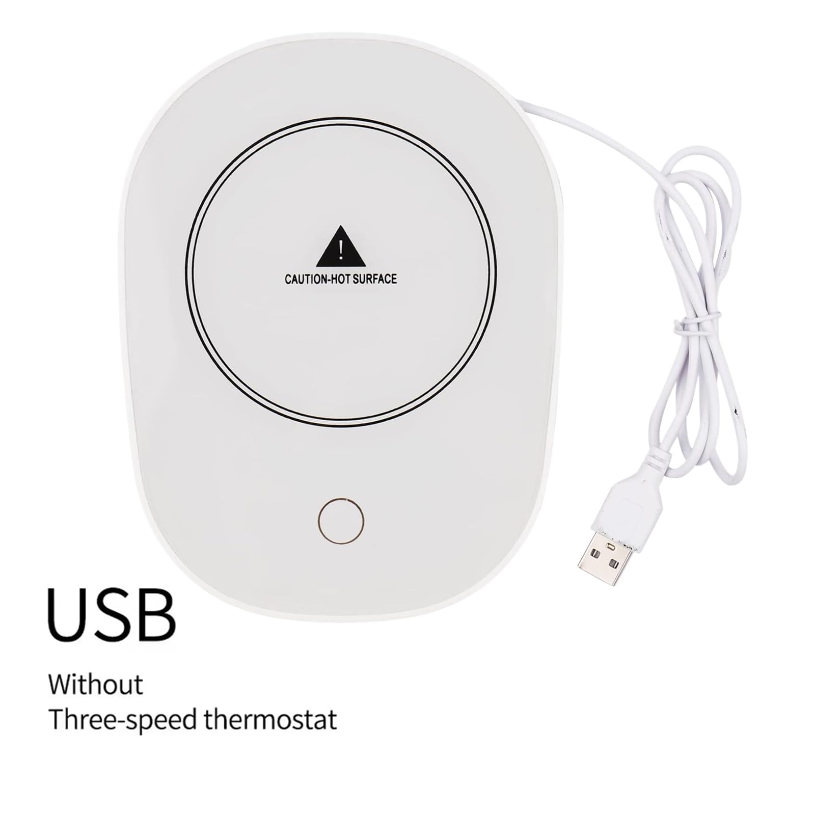 TMRBBesty Scaldatazza per Riscaldare caffè,Scaldatazze da caffè,Scalda Tazza USB,Porta 1 Asciugamano Piccolo,Temperatura costante Intelligente,16W Bianco