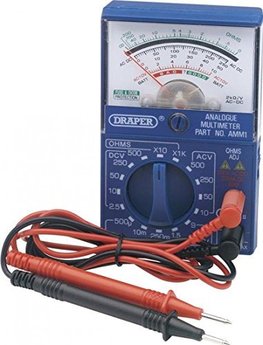 Handy pocket analogue multimeter for use in electrical and automotive applications