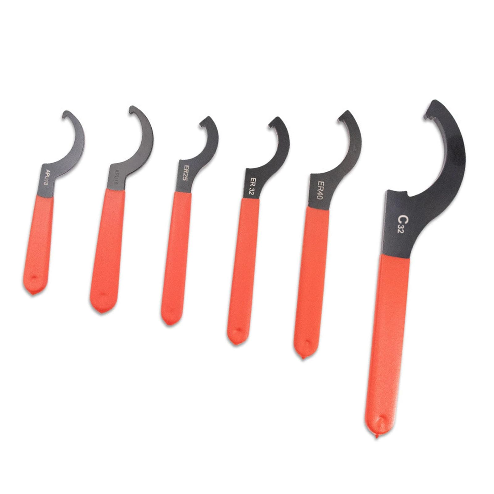 Msioytog Proof 6 Unit Hook Wrench Spanner Package For Pipework Plumbing Water Systems Covers And Circular Fastener Adjustments Adjustable Spanners Wrench