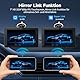 Alpinetech Android Auto Display & Carplay Display, 7 Zoll Car Play Android mit Rückfahrkamera IPS Touch Screen Bluetooth AUX FM Mirror Link Siri, Buddy Display für All Vehicles
