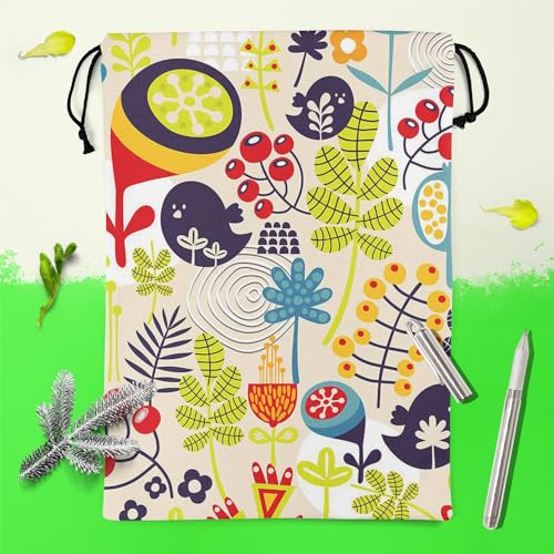Image of ArtzFolio Silk 25 cms Multicolor Drawstring Gym Bag (AZ5007379SCK FB DS RF R-SP D10-14 SK)