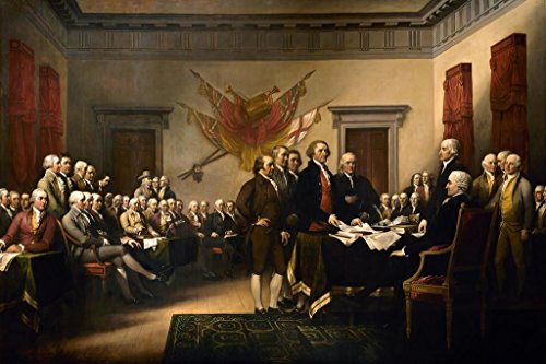 The Declaration of Independence John Trumbull Signing of The Declaration of Independence ations Historical Poster Patriotic Poster Wall Art Cool Wall Decor Art Print Poster 36x24