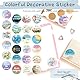 240 Stück Sticker Sprüche, 4 cm Motivationssticker Deutsch, Spüche Aufkleber Bunt, Inspirierende Aufkleber mit Positiven Sprüchen für Geschenk Fotoalbum Scrapbook Umschlag