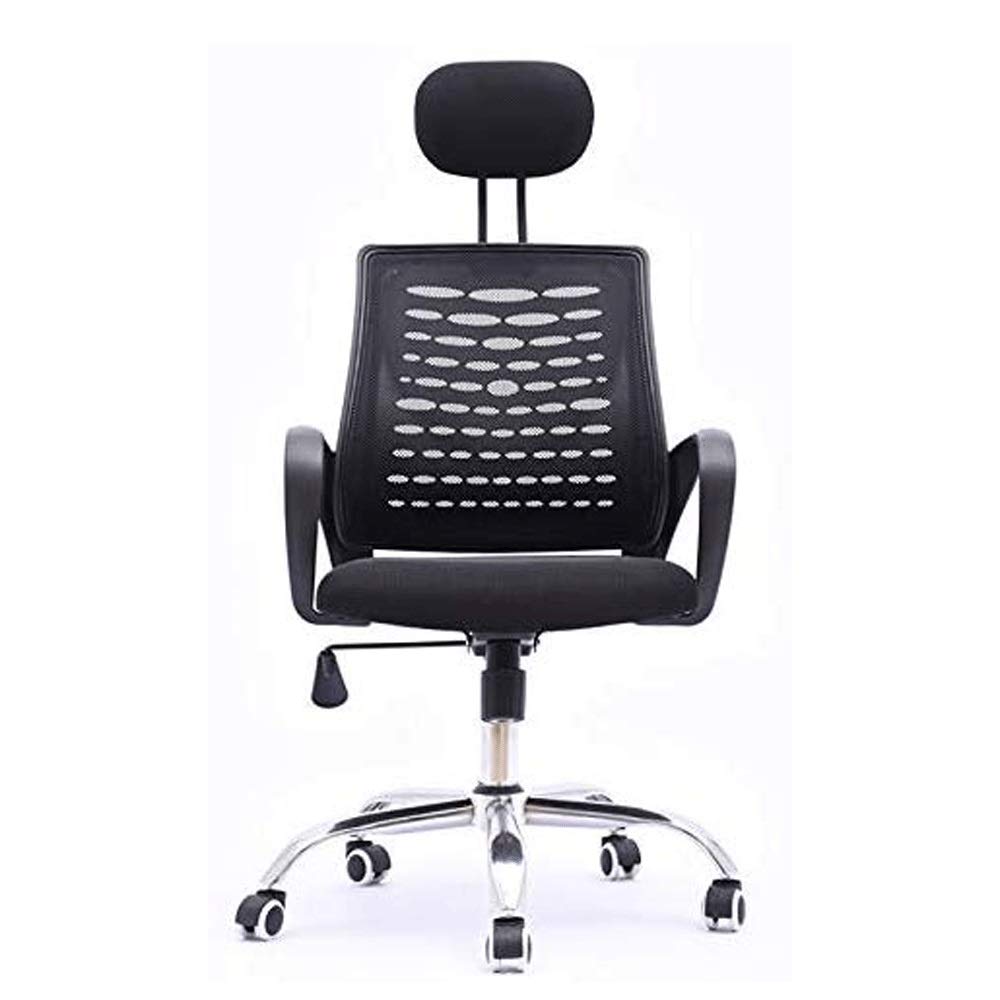 krzesło biurowe Krzesło biurowe, ergonomiczne biurko komputerowe z siatką, obrotowe krzesło zadaniowe z regulowanymi podłokietnikami, czarne krzesła biurowe do wzniosłych ambicji w domu Learned
