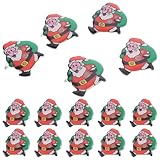 Happyyami 25個ライト付きクリスマスサンタ胸針 子供向けバッグバッジ パー