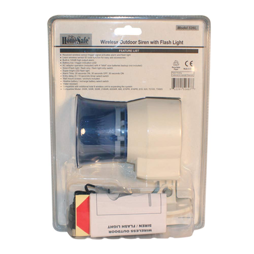 W Box Technologies 2-TN SIREN 120DB W/ AMBR STROBE - 0E-OUTDSIRSA