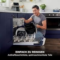 Ninja Air Fryer Heißluftfritteuse MAX PRO, 6,2L Airfryer, Antihaftbeschichtung, spülmaschinenfester Korb und Crisper Gittereinsatz, Fritteuse ohne Öl, Kochen aus dem Gefrorenen, Stone Gold AF180EUSD – Ansicht 3