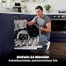 Ninja Air Fryer Heißluftfritteuse MAX PRO, 6,2L Airfryer, Antihaftbeschichtung, spülmaschinenfester Korb und Crisper Gittereinsatz, Fritteuse ohne Öl, Kochen aus dem Gefrorenen, Stone Gold AF180EUSD