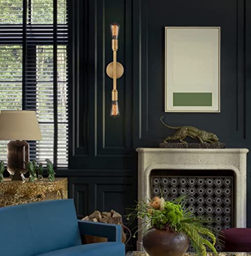 Phansthy 2 Light Bathroom Wall Sconce Antique Bronze Dual Light Indoor Industrial Wall Light Fixture For Hallway Kitchen Restaurant(Antique Bronze) #TOP6