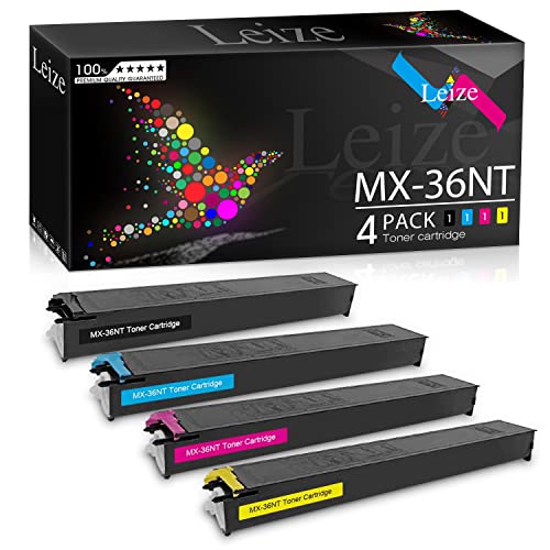 Best Deal Product LEIZE Compatible Toner Cartridge Replacement for Sharp MX-36NT (MX-36NTBA MX-36NTCA MX-36NTMA MX-36NTYA) use for MX-2610N 3110N 3610N 2640N 3115N 3140N 3640N 2615N 2648NC 3148NC 2615NC (KCMY-4PACK) Best Cyber Monday 🔥 LEIZE Compatible Toner Cartridge Replacement for Sharp MX-36NT (MX-36NTBA MX-36NTCA MX-36NTMA MX-36NTYA) use for MX-2610N 3110N 3610N 2640N 3115N 3140N 3640N 2615N 2648NC 3148NC 2615NC (KCMY-4PACK)