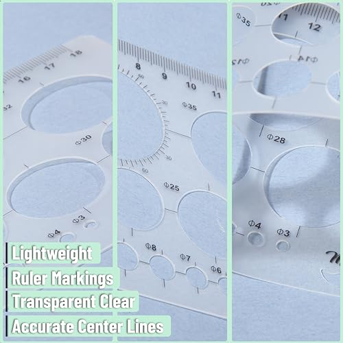 Image of Mr. Pen- Circle Template, Circle Stencil, Circle Template for Drawing Stencils, Geometric Stencils