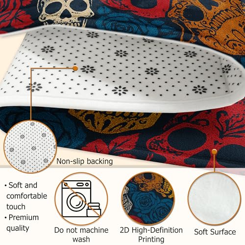 Tapis tête de mort 1,5 x 2,1 m avec bordure en mousse confortable - 7