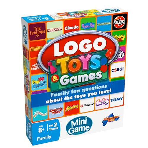 Drumond Park LOGO Toys & Games Mini Board Game | Fun for Groups Adults & Families | Travel-Sized Trivia Game | Ideal for Parties Game Nights & Holiday Fun