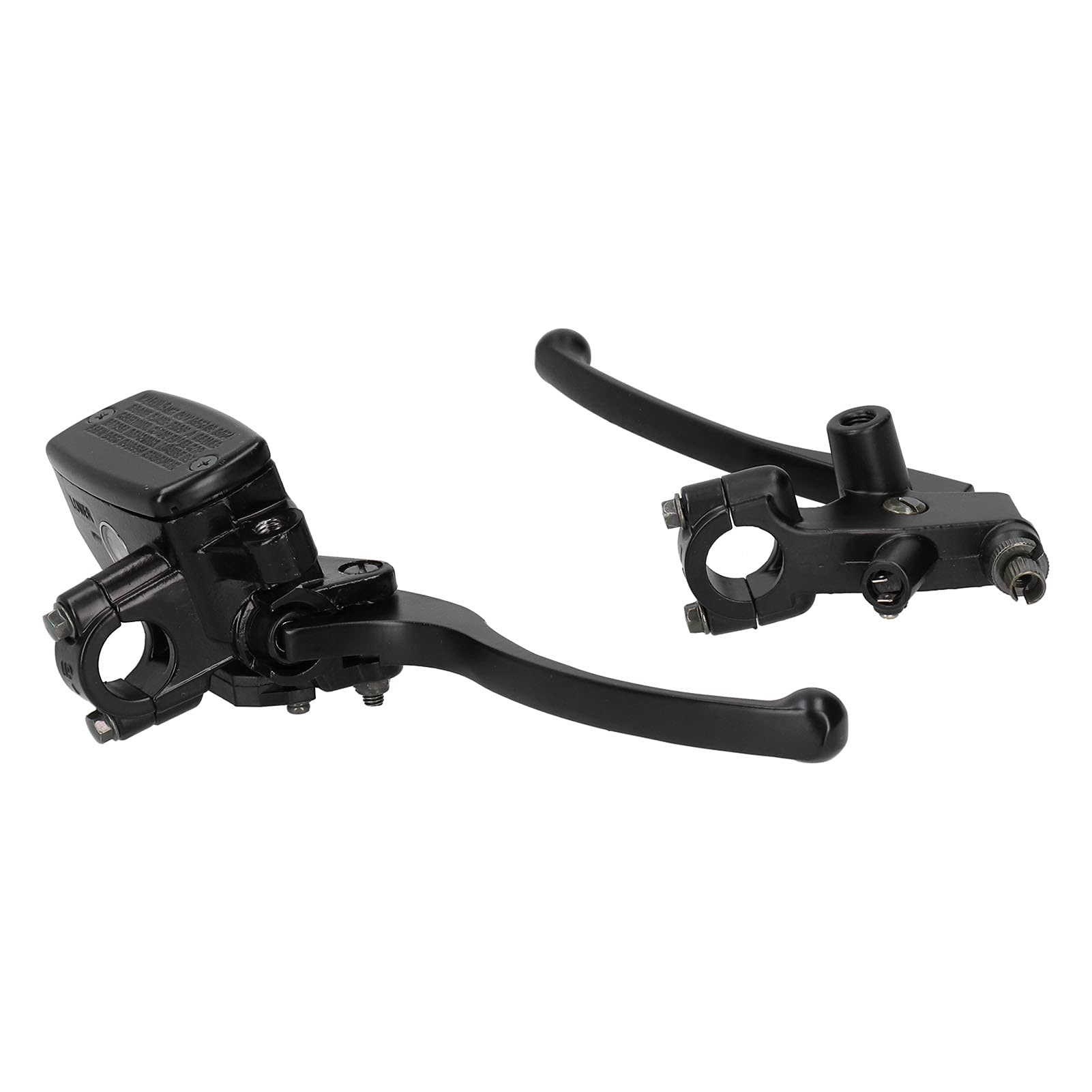 Yctze Motorrad Hydraulische Bremskupplungshebel Ein Paar Links Rechts 22mm Universal Schwarz CNC Aluminiumlegierung Hydraulischer Bremshebel Bremskupplungszylinder