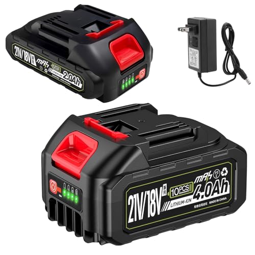 Amazon.co.jp: mAh マキタ 21V/18V 互換 バッテリー 2個セット 4.0Ah