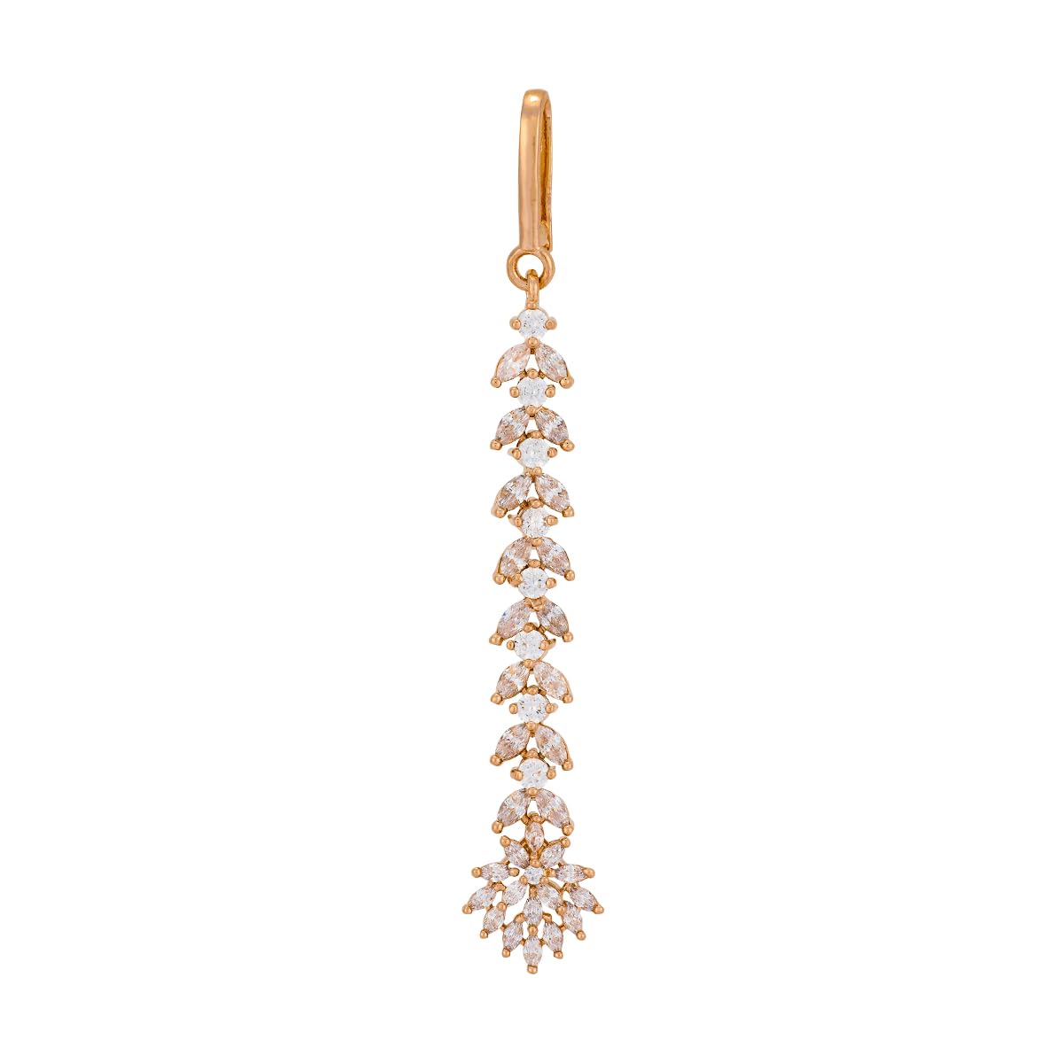 kushal's Fashion Jewellery White Gold Rose Plated Zircon Maang Tikka for Women | Bridal, Ethnic & Occasion Wear - 469673-picture-53