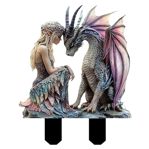 deegbbyi Outdoor-Gartenstecker aus Acryl, Feengartenstecker 2D,...