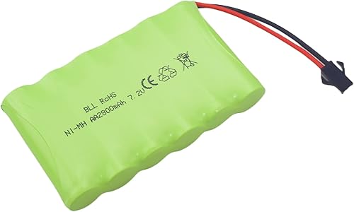 Miniatura 7 de Fytoo Batería recargable AA de 7.2V 2800mah con enchufe SM-2P con cable de carga USB para Huina 1550 550 RC Excavadora Coche Camión Ingeniería Car
