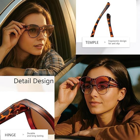 2025 New Polarized UV400 Protection Trendy Round Cat-Eye Sunglasses,Filterseed Sunglasses for Women3