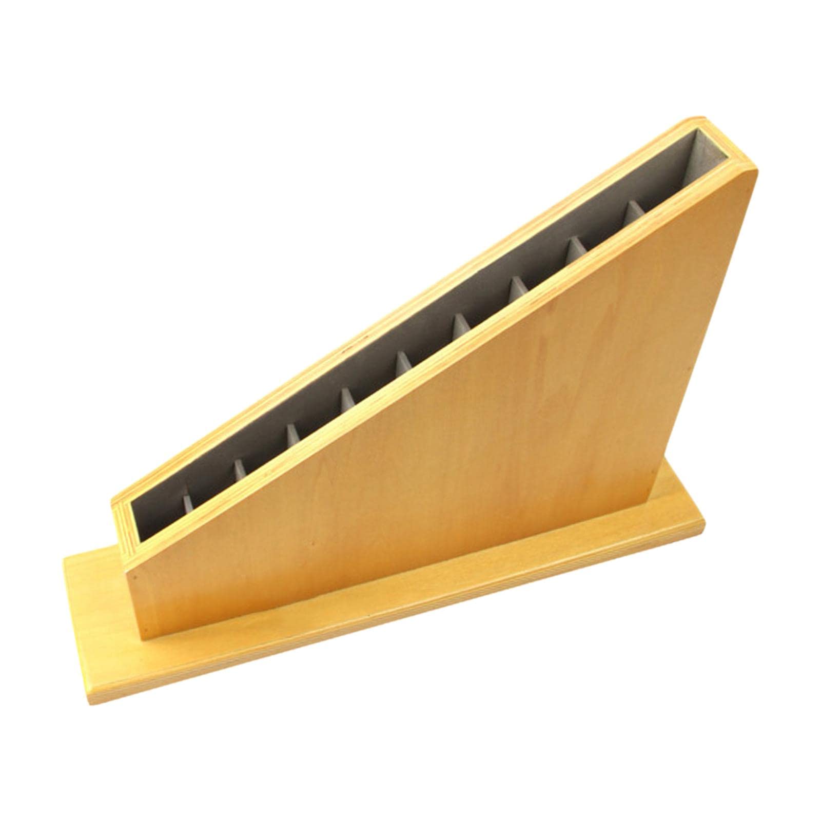 Colaxi Wooden Montessori Rods Stand Mathematics Tools Learning Bars Educational Toys Sensorial Materials Red Blue Long Sticks Base for Homeschool