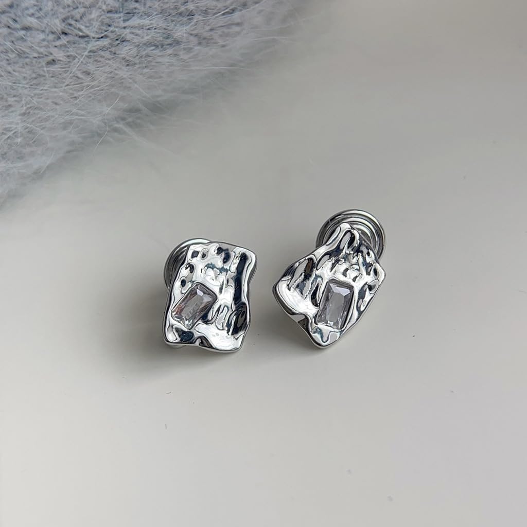 LIGHT RAIN Clip-On Earrings, All-Day Wear Gold & Silver Plated Stud, Hoop, Dangle Design Jewelry for Non-Pierced Ears - Image 2