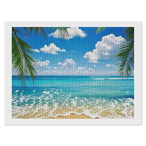 Kit peinture diamant 5D Hawaï : idée cadeau créative originale pour adulte et débutant