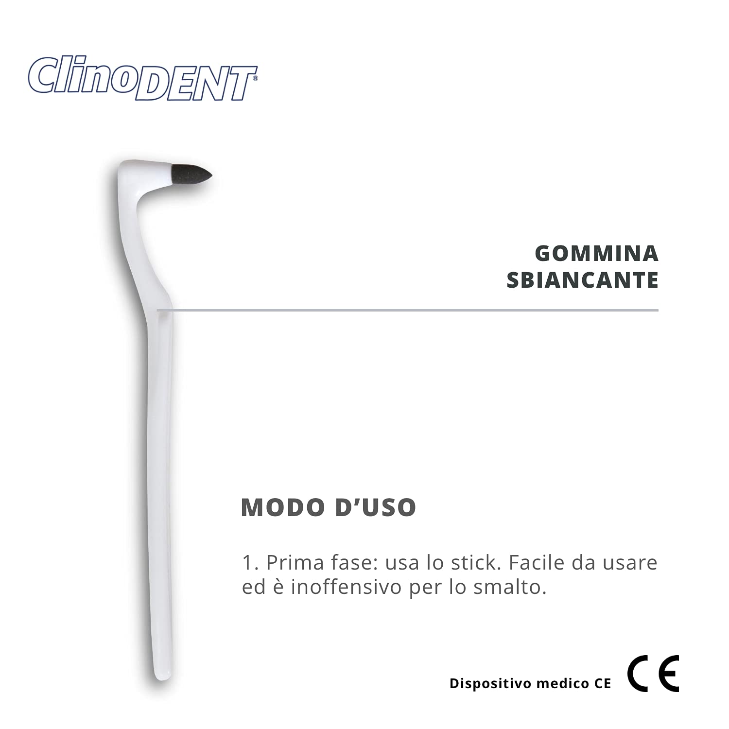 Stick - Gommina Sbiancante per Denti, Elimina le Macchie, Ridona Splendore ai Denti, Efficace nella Rimozione della Placca