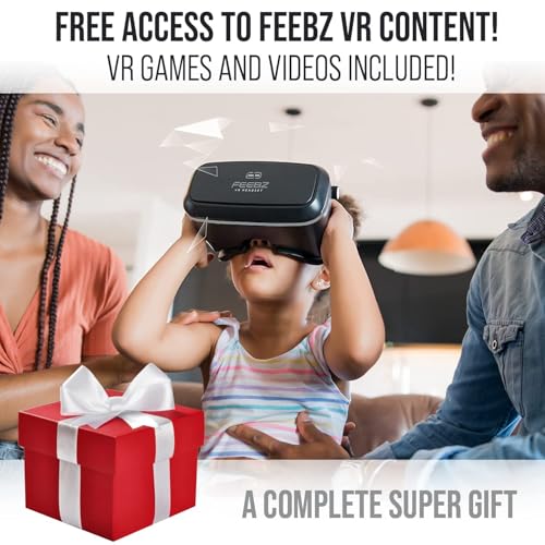 FEEBZ 3D VR Headset for Kids 2.0 + Android Remote - for iPhone & Android Phones | with 3D VR Videos & Apps Links | Virtual Reality Goggles Set for Beginners (Bright Blue) - Image 4