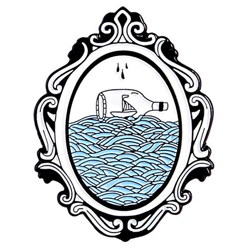 Preisvergleich Produktbild BLUESTEER Wellen, Nadel, Meereswellen, Brosche, Offizielle Lampe, Wal, Wal, Sun Kreatives Abzeichen, Blaue Welle