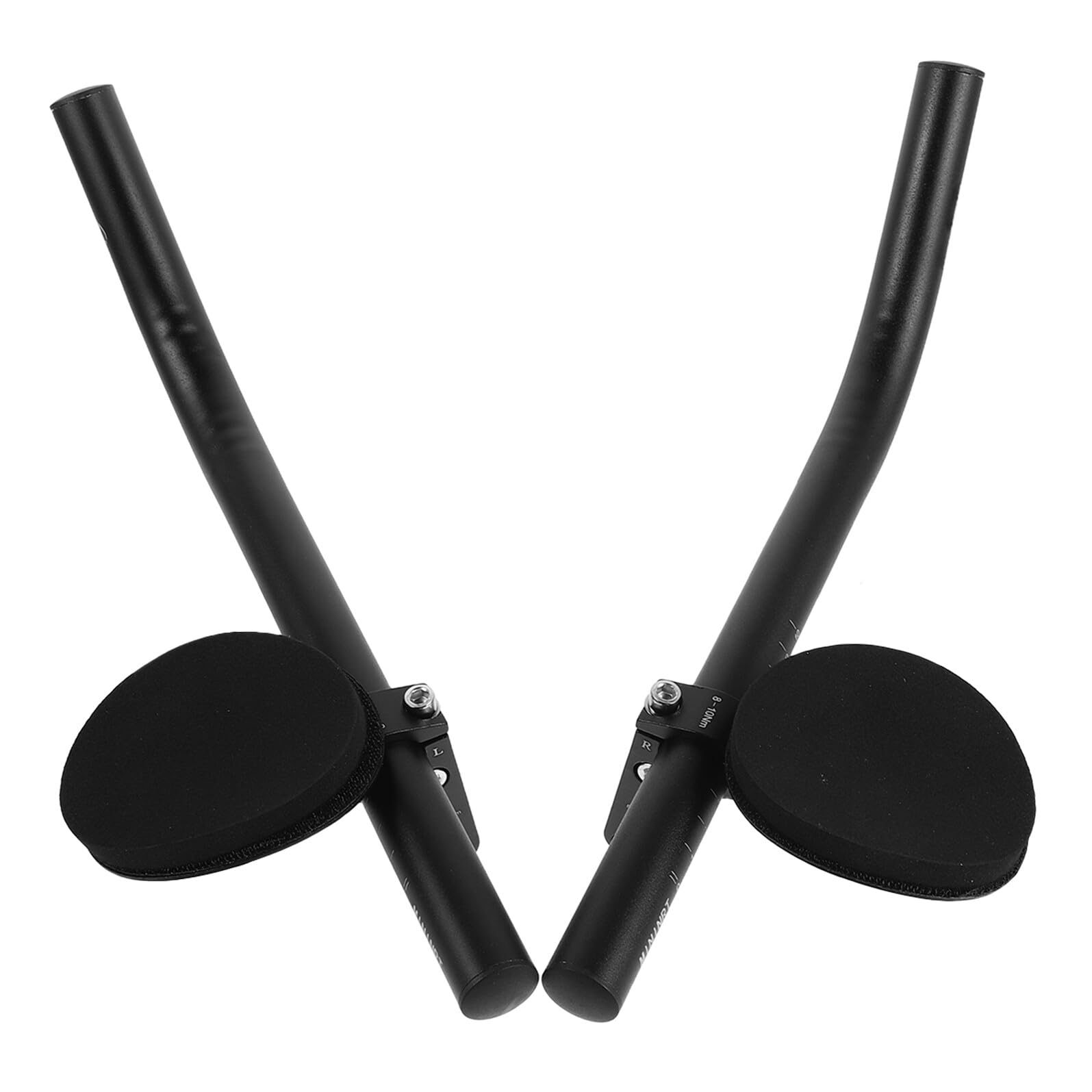 Manubrio Aerodinamico in Lega Ultraleggera per Bici da Strada e Mountain Bike, Poggiamanubrio Ergonomico Antiscivolo Barra di Estensione Compatibile 25,4/26/31,8 Mm, Accessorio