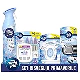 Ambi Pur - Ambientador para ambiente, paquete de regalo, despertar primavera, 1 ambientador en spray, 1 ambientador para...