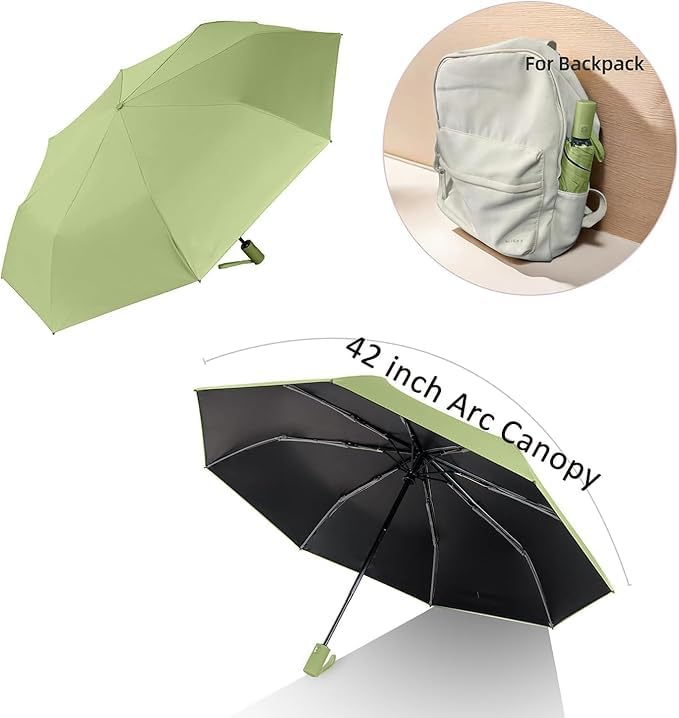 Image of TEKCOOL Umbrella, UV Big Size Umbrella for Sun Protection Rain Windproof Strong Large 3 Fold For Men Women Kids Boys Girls Perfect & Stylish Windproof & Compact''