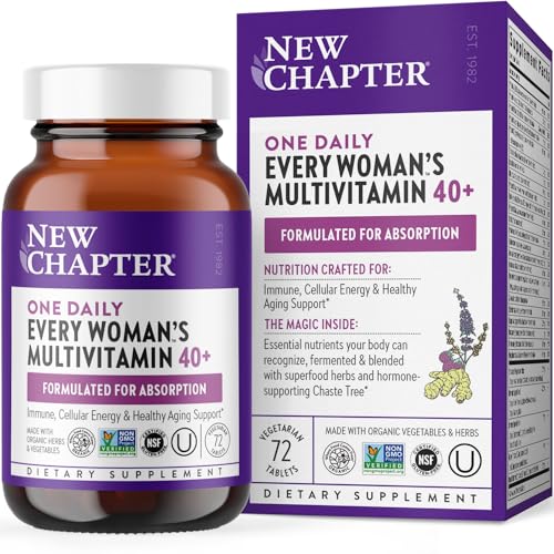 New Chapter Women's Multivitamin 40 plus for Energy, Healthy Aging