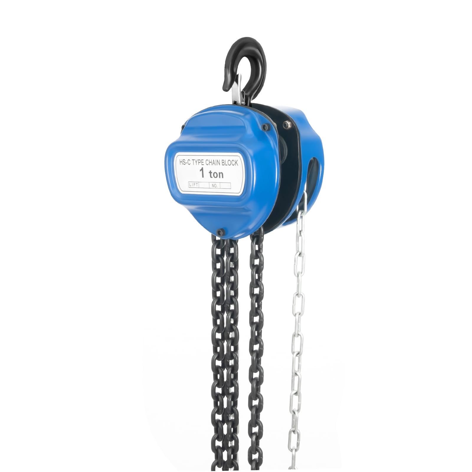 Kettenzug, Profi Kettenflaschenzug Flaschenzug Seilzug Hebezug, 4m Manganstahl Kette, 1000kg Hebefähigkeit, Handkettenzüge,Abdeckung aus legiertem Stahl,Anti-Rutsch-Muttern,für Baustelle, Garage oder