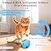 ORSDA Cat Toys for Indoor Cats, New Intelligent Voice Timing Touch Control Cats Ball, Simulate Mouse Sound Kitten Toy, Automatic Interactive Moving Cat Toy for All Ages