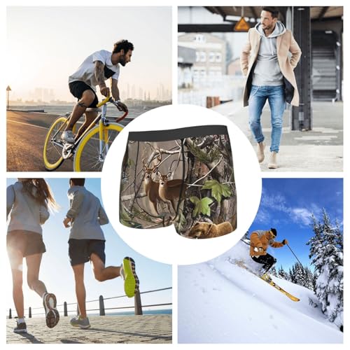 Men's Underwear Wildlife Hunting Deer Bear Elk Boxer Briefs Ultra Breathable Stretch Mens Moisture Wicking Underwear3