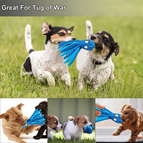 Lemcrvas Squeaky Octopus Dog Toys, Durable No Stuffing Crinkle Plush Puppy Toys For Teething Small Dogs, Interactive Dog Chew Toys For Small Dogs, Keep Your Pup Happy And Entertained, 2 Pack #TOP4